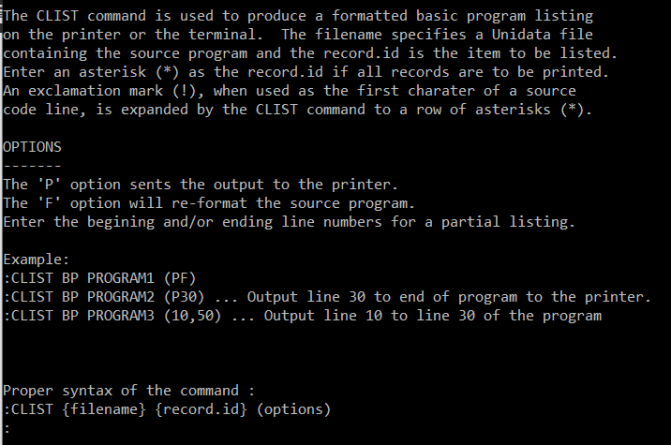 UniBasic Code Formatting – Basic MV Reports